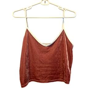 Haley & Jane Y2K Velvet Cropped Top size XL